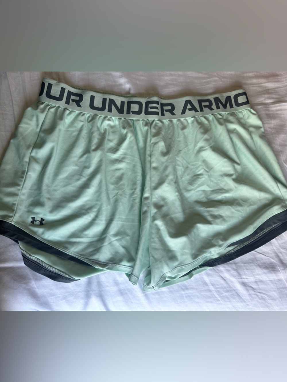 Under Armour Light Mint Green Performance Shorts